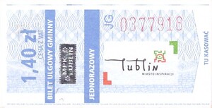 Bilet Lublin 1,40