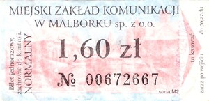 Bilet Malbork