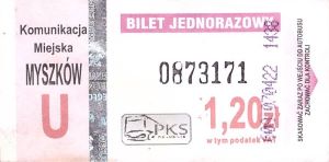 Bilet Myszków 1,20