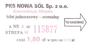 Bilet Nowa Sól