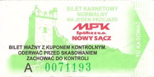 Bilet Nowy Sącz karnet