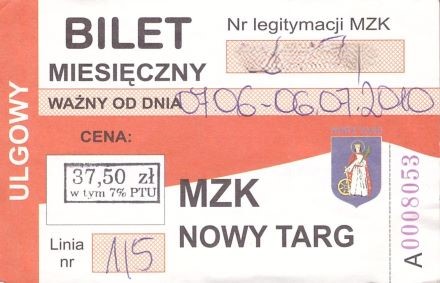Bilet Nowy Targ