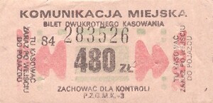 Bilet Ogólnopolski 480