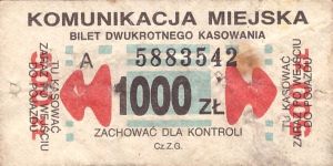 Bilet Ogólnopolski 1000