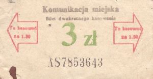 Bilet ogolnopolski 3 AS