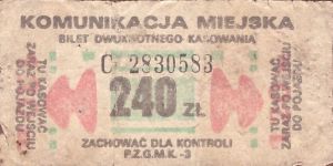 Bilety Ogólnopolskie 240