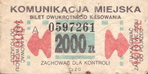 Bilet Ogólnopolski 2000