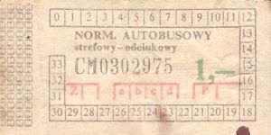 Bilet ogolnopolski 1 CM