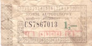 Bilet ogolnopolski 1 CS