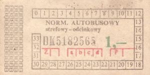 Bilet ogolnopolski 1 DK