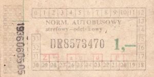 Bilet ogolnopolski 1 DR