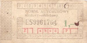 Bilet ogolnopolski 1 ES