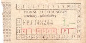 Bilet ogolnopolski 1 FP