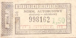 Bilet ogolnopolski 1,50 56