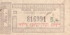 Bilety Ogólnopolskie 5