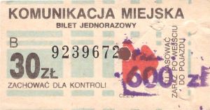 Bilety Ogólnopolskie 30