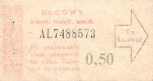 Bilety Ogólnopolskie 0,50