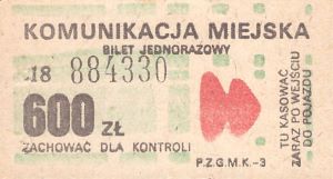 Bilet Ogólnopolski 600