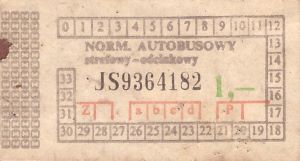 Bilet ogolnopolski 1 JS