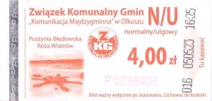 Bilet Olkusz 4,00