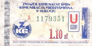 Bilet Olkusz 1,10