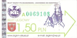Bilet Olkusz 1,50