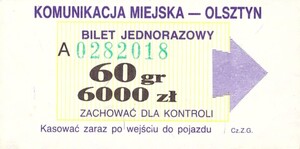 Bilet Olsztyn