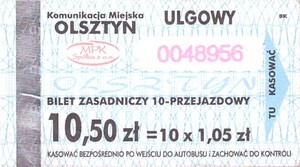 Bilet Olsztyn