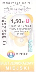 Bilet Opole