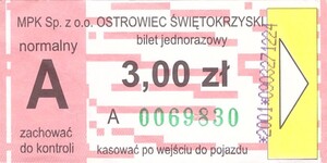 Bilet Ostrowiec Świętokrzyski