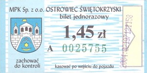 Bilet Ostrowiec Świętokrzyski