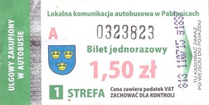Bilet Pabianice 1,50