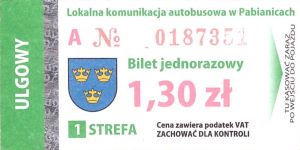 Bilet Pabianice 1,30