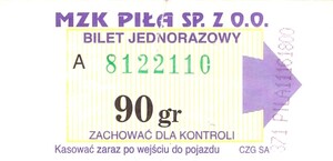 Bilet Piła 90