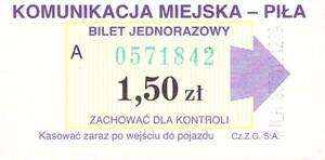 Bilet Piła 1,50