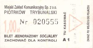 Bilet Piotrków Trybunalski