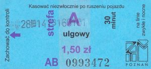 Bilet Poznań 1,50
