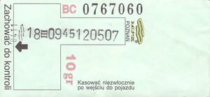 Bilet Poznań 10