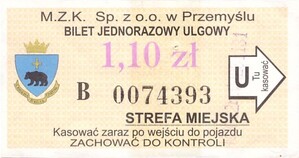 Bilet Przemyśl 1,10