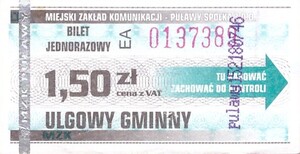 Bilet Puławy 1,50
