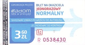 Bilet Radom 3,060
