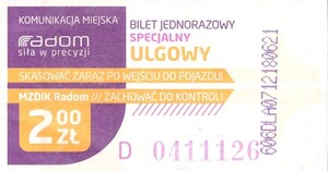 Bilet Radom 2,00