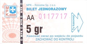 Bilet Rzeszów 5