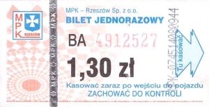 Bilet Rzeszów 1,30