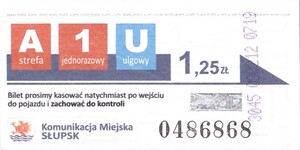 Bilet Słupsk 1,25