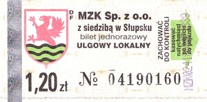 Bilet Słupsk 1,20