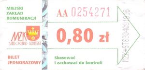 Bilet Starogard Gdański 0,80