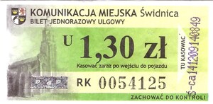 Bilet Świdnica 1,30
