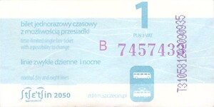 Bilet Szczecin 1