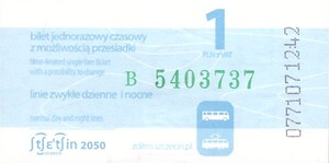 Bilet Szczecin 1